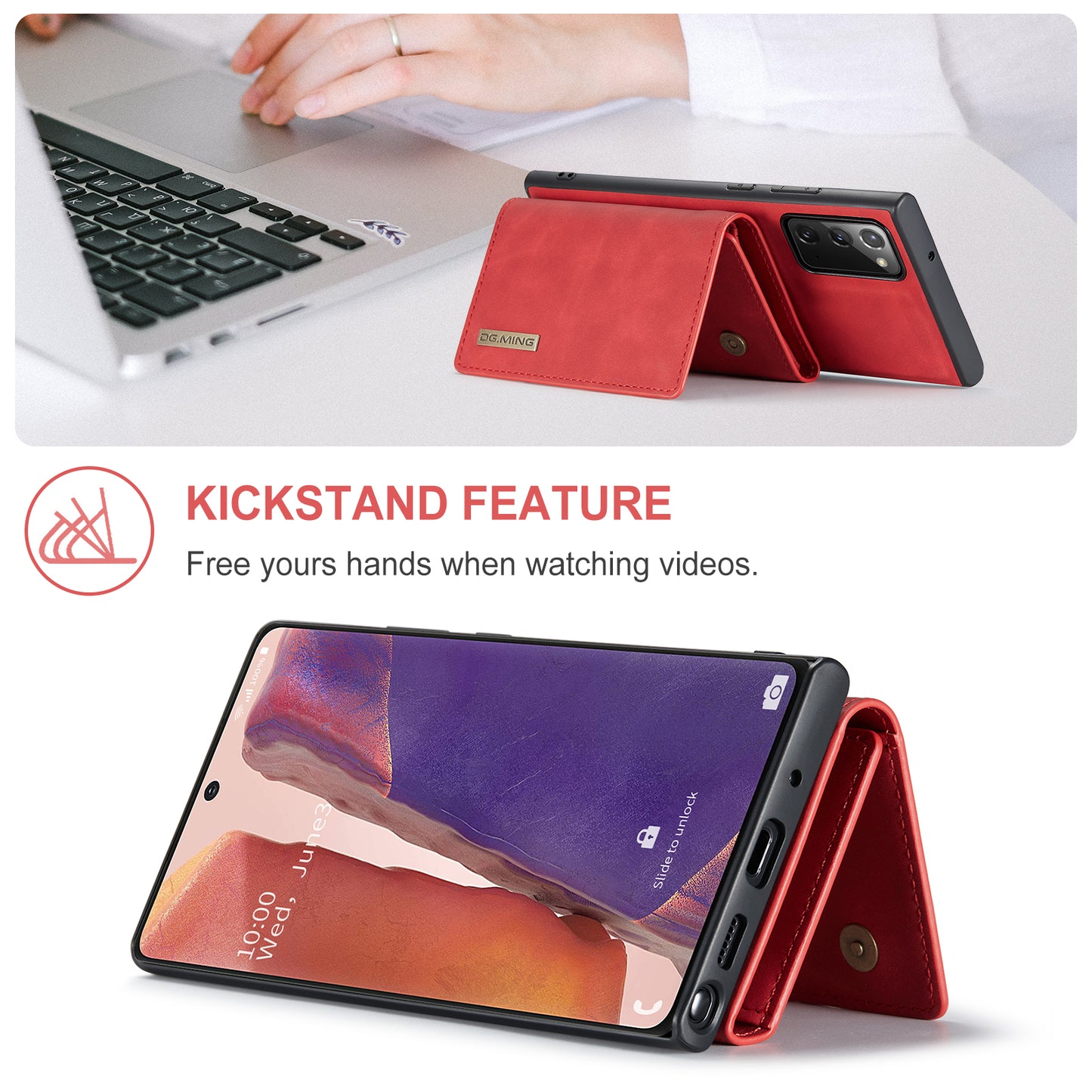 Retro Detachable Fold Wallet Galaxy S23 FE Case Magnetic Clip