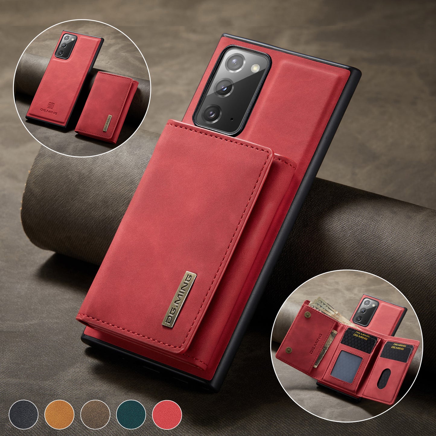 Retro Detachable Fold Wallet Galaxy S23 FE Case Magnetic Clip