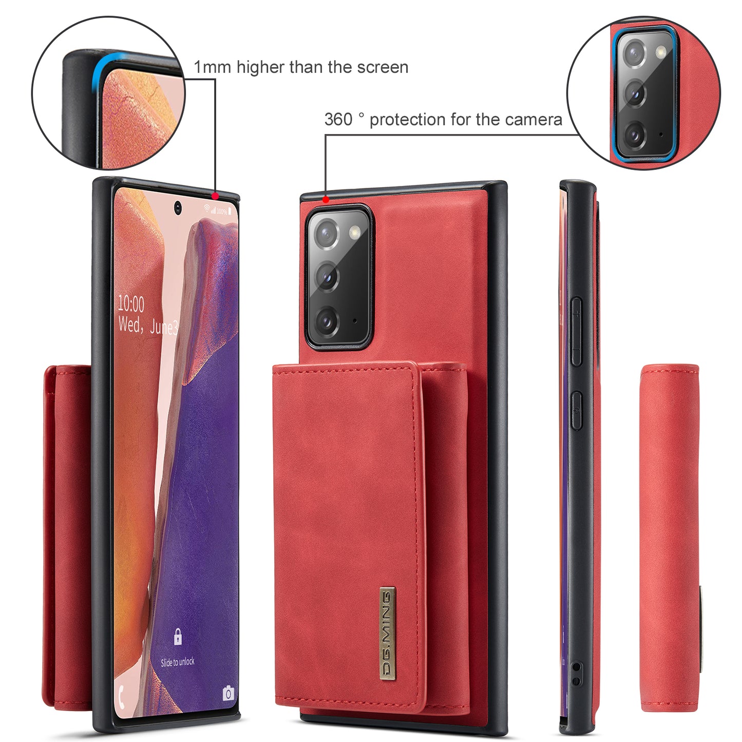 Retro Detachable Fold Wallet Galaxy S23 FE Case Magnetic Clip