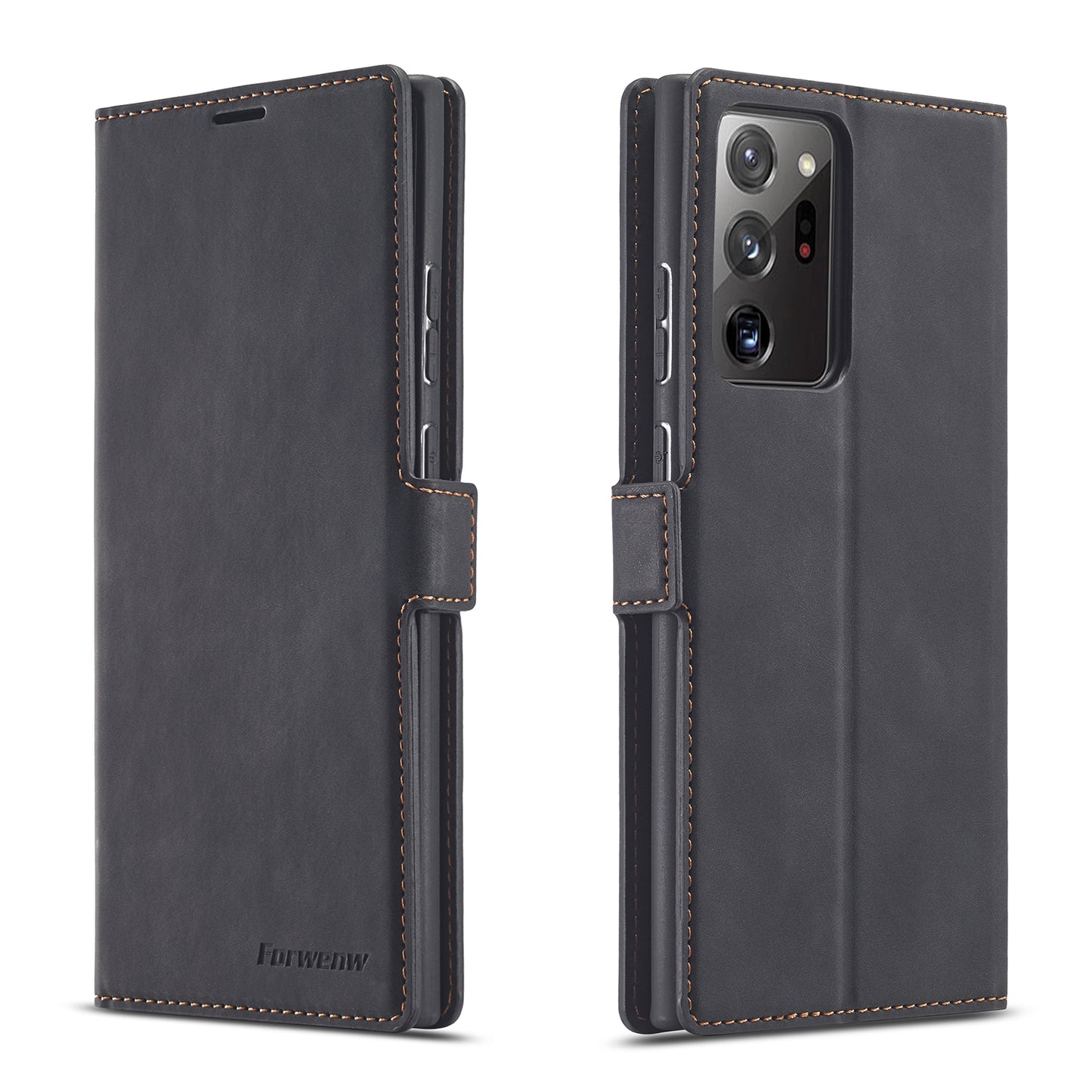 Illusion Slim Retro Leather Galaxy Note20 Case Magnetic