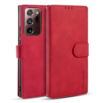 Retro Leather Edge Galaxy Note20 Ultra Case with Hand Strap