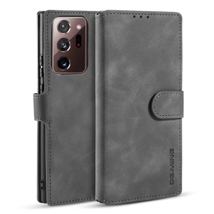 Retro Leather Edge Galaxy Note20 Ultra Case with Hand Strap