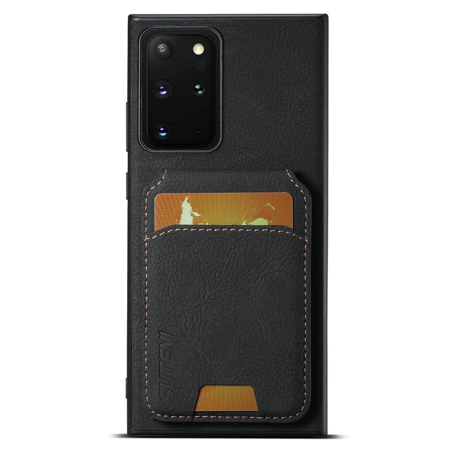 Litchi Leather Card Bag Galaxy Note20 Ultra Case Magnetic