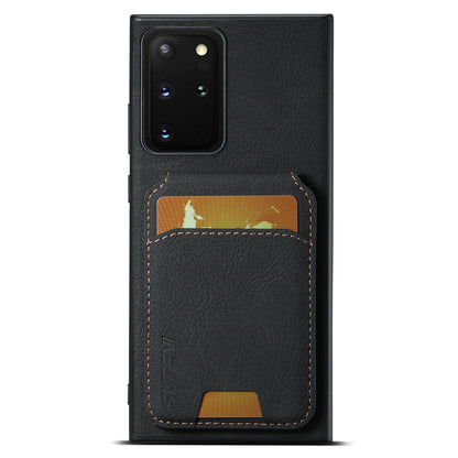 Litchi Leather Card Bag Galaxy Note20 Case Magnetic