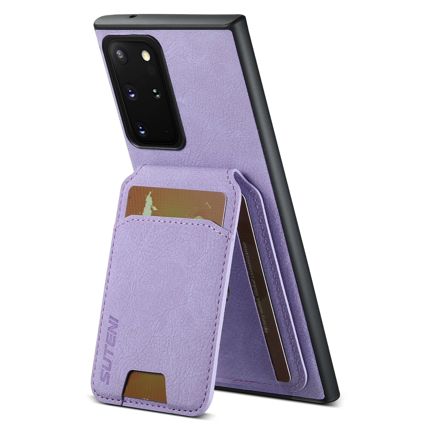 Litchi Leather Card Bag Galaxy Note20 Ultra Case Magnetic