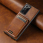 Oil Wax Leather Card Bag Galaxy Note20 Ultra Case Magnetic