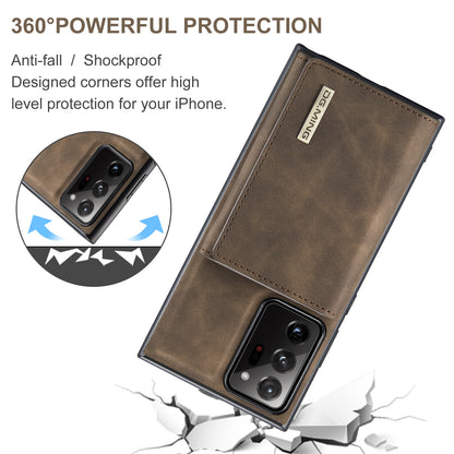 Retro Detachable Fold Wallet Galaxy Note20 Ultra Case Magnetic Clip