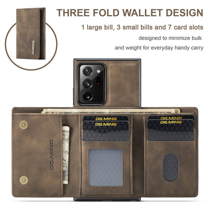 Retro Detachable Fold Wallet Galaxy Note20 Ultra Case Magnetic Clip