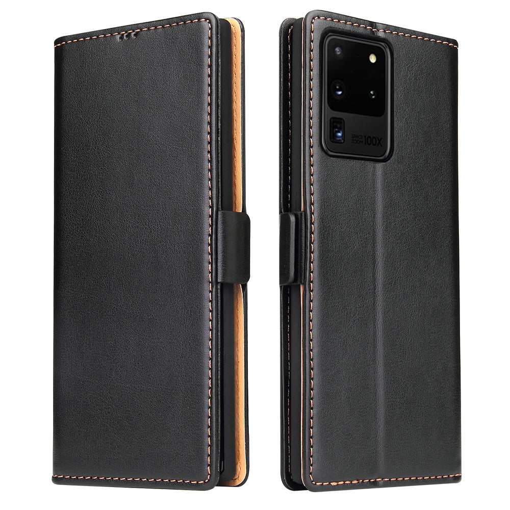 PU Leather Galaxy Note20 Ultra Case Wallet Stand Texture Deluxe