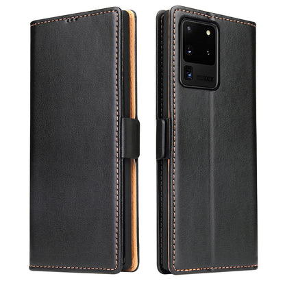 PU Leather Galaxy Note20 Ultra Case Wallet Stand Texture Deluxe