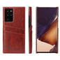 Oil Waxed Leather Card Holder Galaxy Note20 Case Back