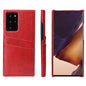 Oil Waxed Leather Card Holder Galaxy Note20 Ultra Case Back