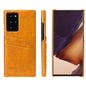 Oil Waxed Leather Card Holder Galaxy Note20 Ultra Case Back