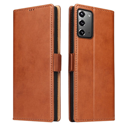 PU Leather Galaxy Note20 Case Wallet Stand Texture Deluxe