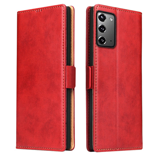 PU Leather Galaxy Note20 Case Wallet Stand Texture Deluxe