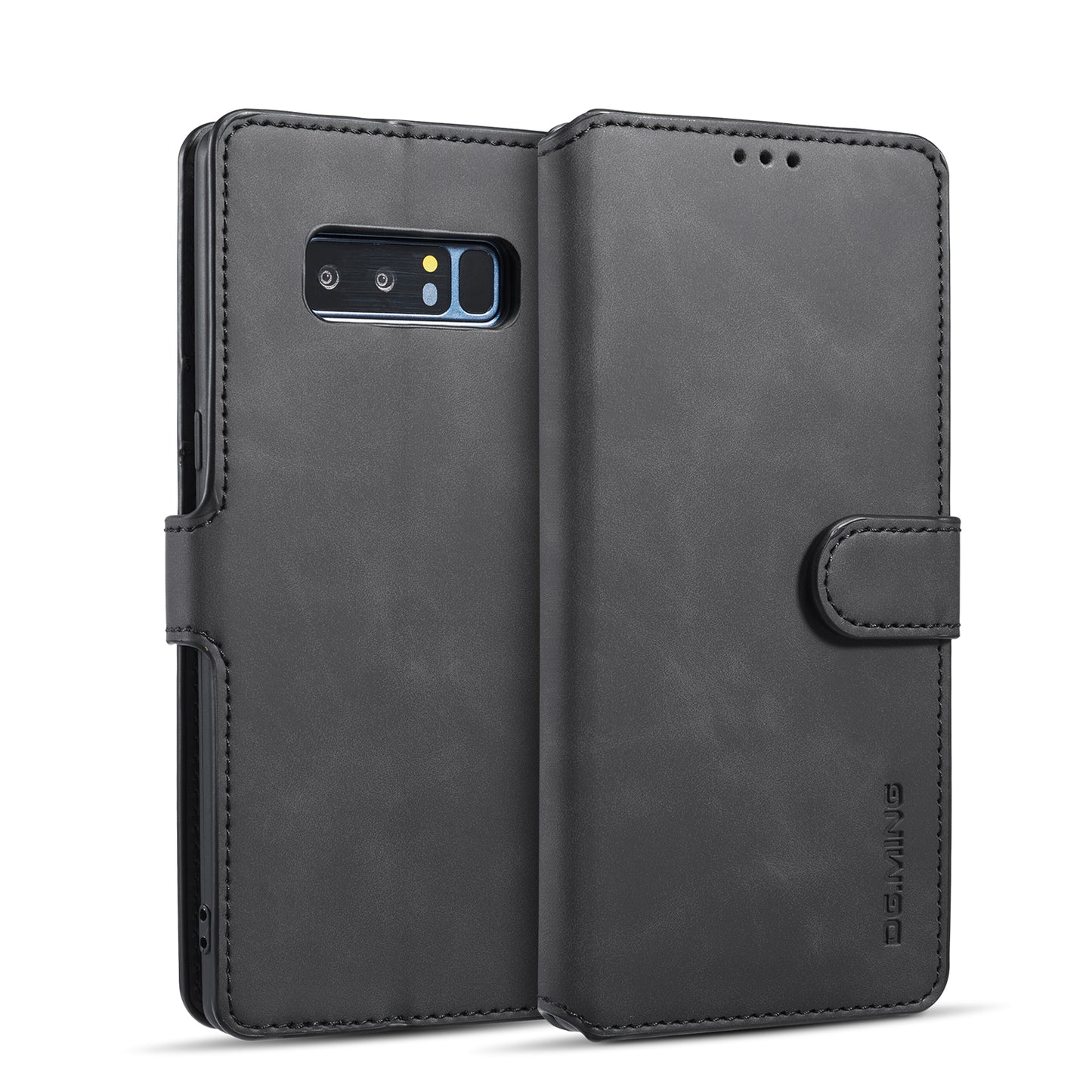 Retro Leather Edge Galaxy Note8 Case with Hand Strap