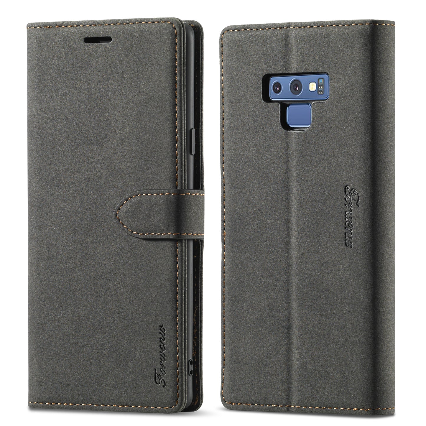 Gentry Slim Wallet Stand Galaxy Note9 Case Buckle