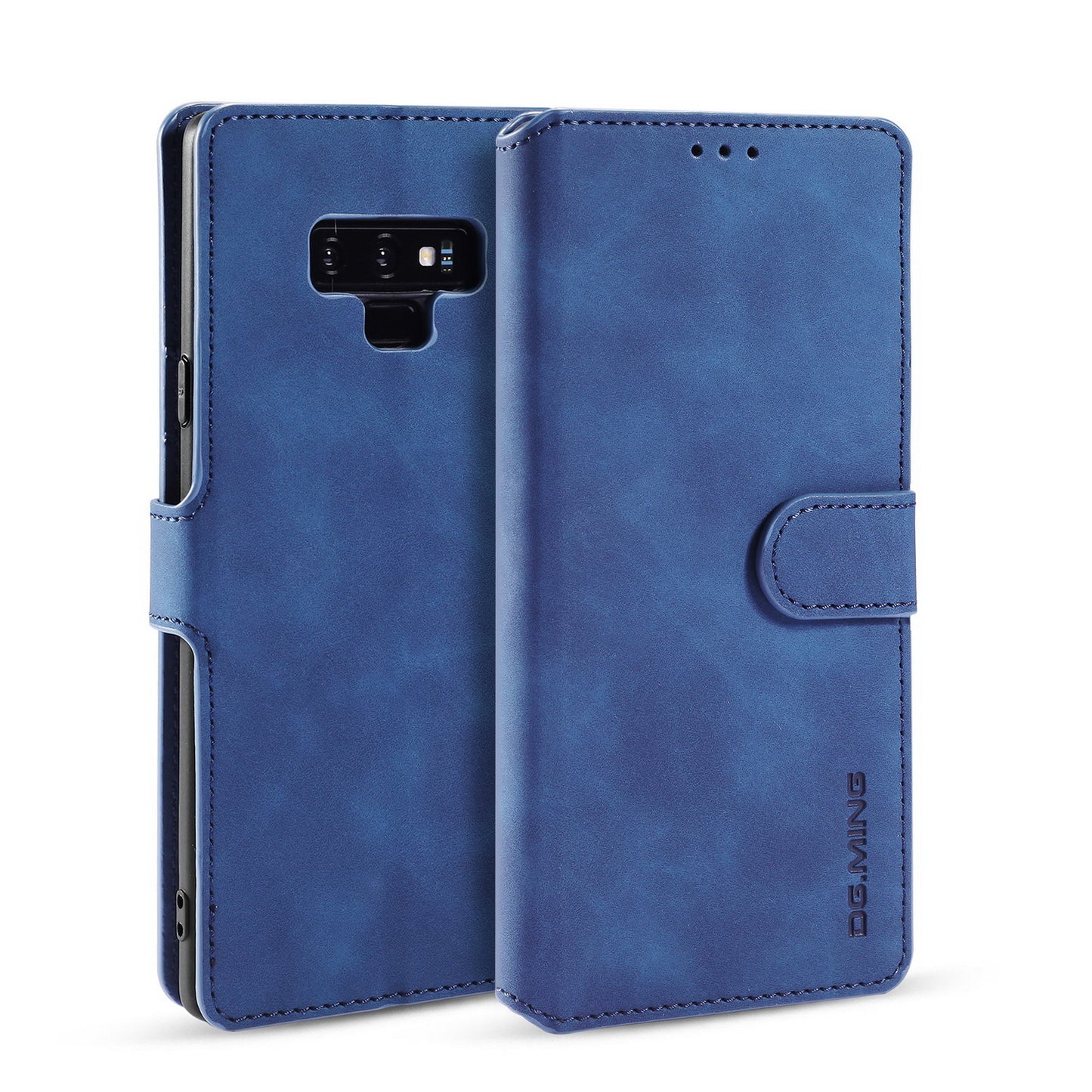 Retro Leather Edge Galaxy Note9 Case with Hand Strap