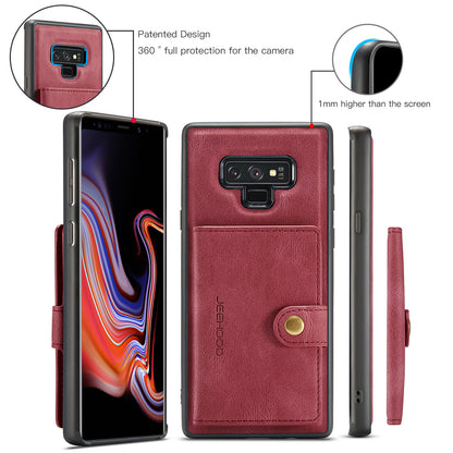 Magnetic Detachable Card Holder Galaxy Note9 Case Leather Flip