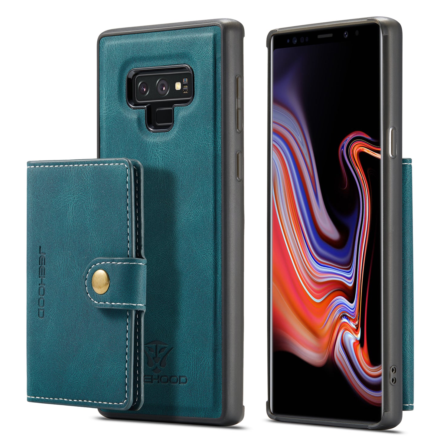 Magnetic Detachable Card Holder Galaxy Note9 Case Leather Flip