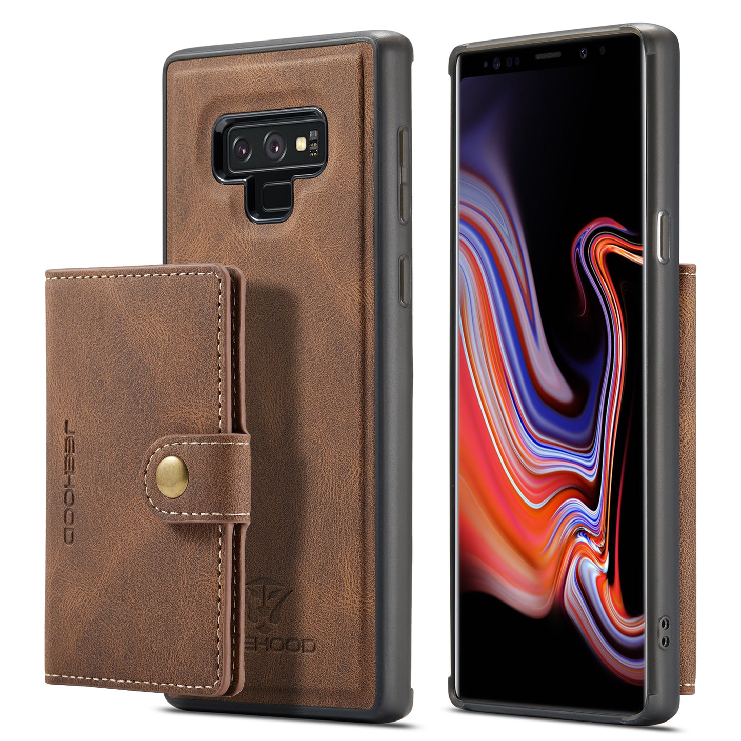 Magnetic Detachable Card Holder Galaxy Note9 Case Leather Flip