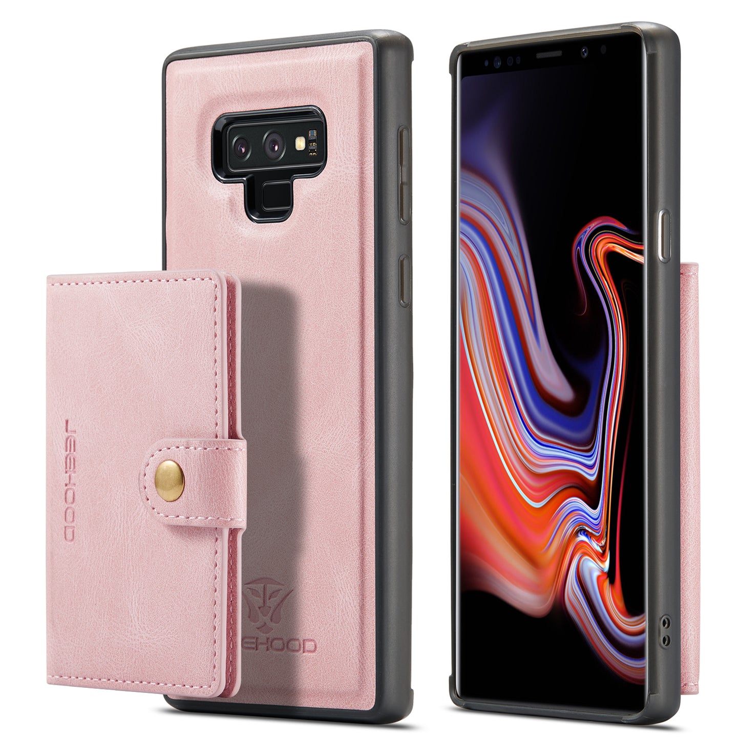 Magnetic Detachable Card Holder Galaxy Note9 Case Leather Flip