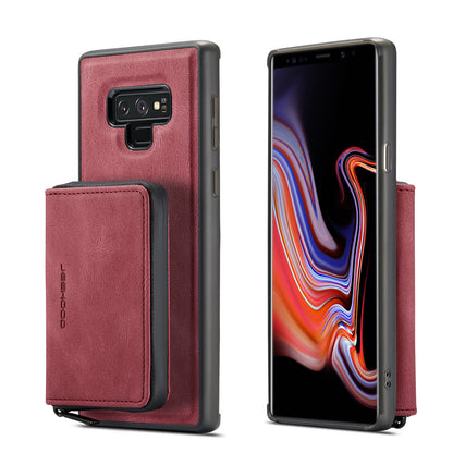 Magnetic Removable Zipper Wallet Galaxy Note9+ Case Leather Back