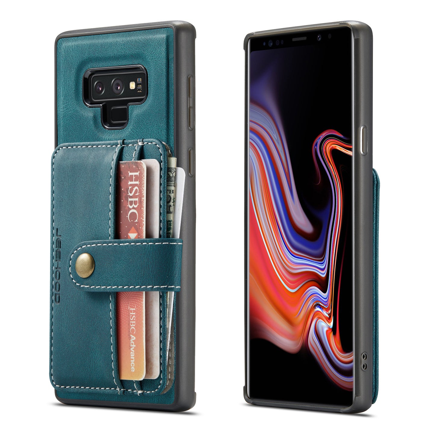 Powerful Magnetic Card Holder Galaxy Note9 Case Detachable