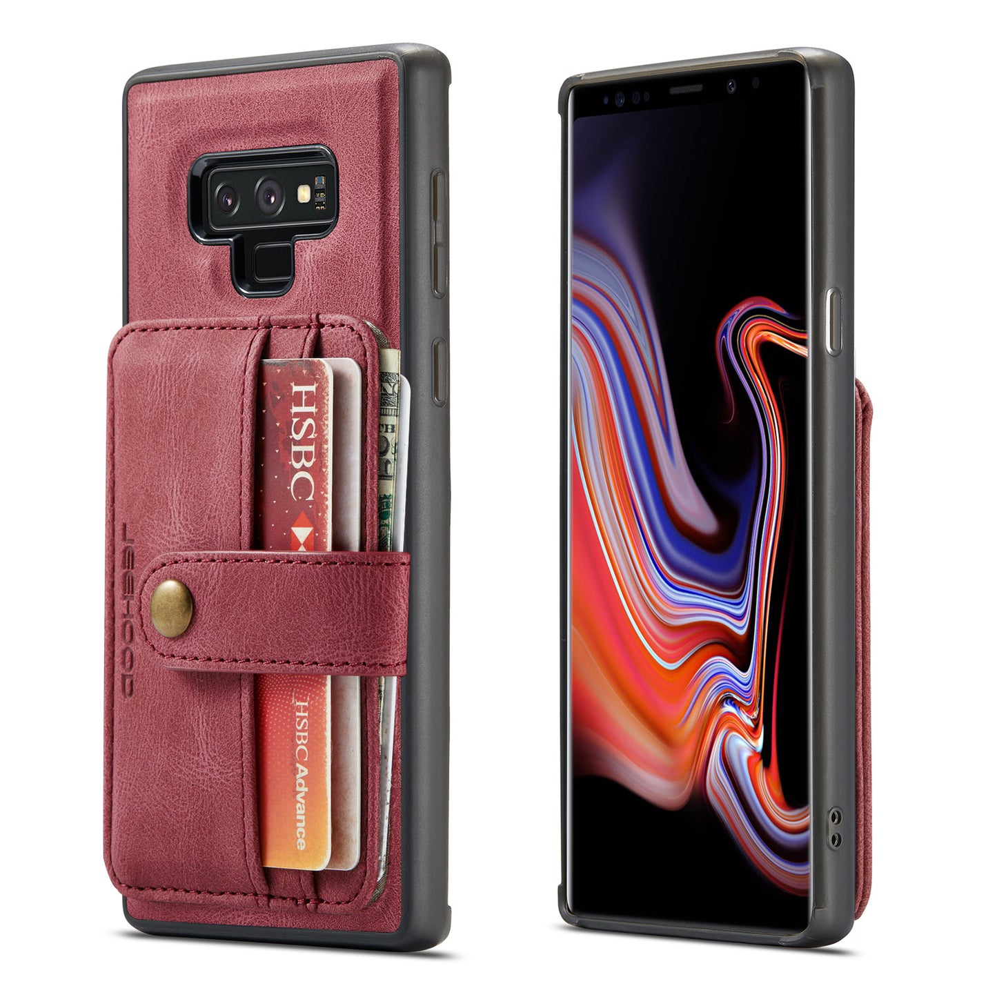 Powerful Magnetic Card Holder Galaxy Note9 Case Detachable