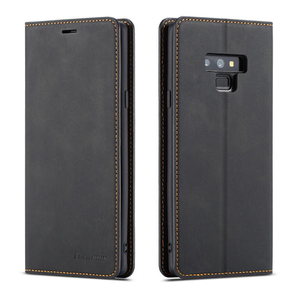 Illusion Slim Retro Leather Galaxy Note9 Case Magnetic