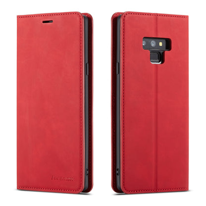 Illusion Slim Retro Leather Galaxy Note9 Case Magnetic