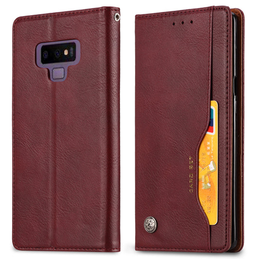 Classical Knead Leather Galaxy Note9 Case with Notes Pocket