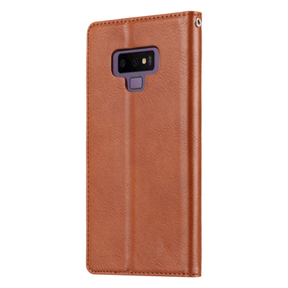 Classical Knead Leather Galaxy Note9 Case with Notes Pocket