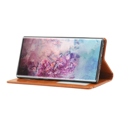 Classical Knead Leather Galaxy Note10+ Case with Notes Pocket