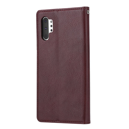 Classical Knead Leather Galaxy Note10+ Case with Notes Pocket