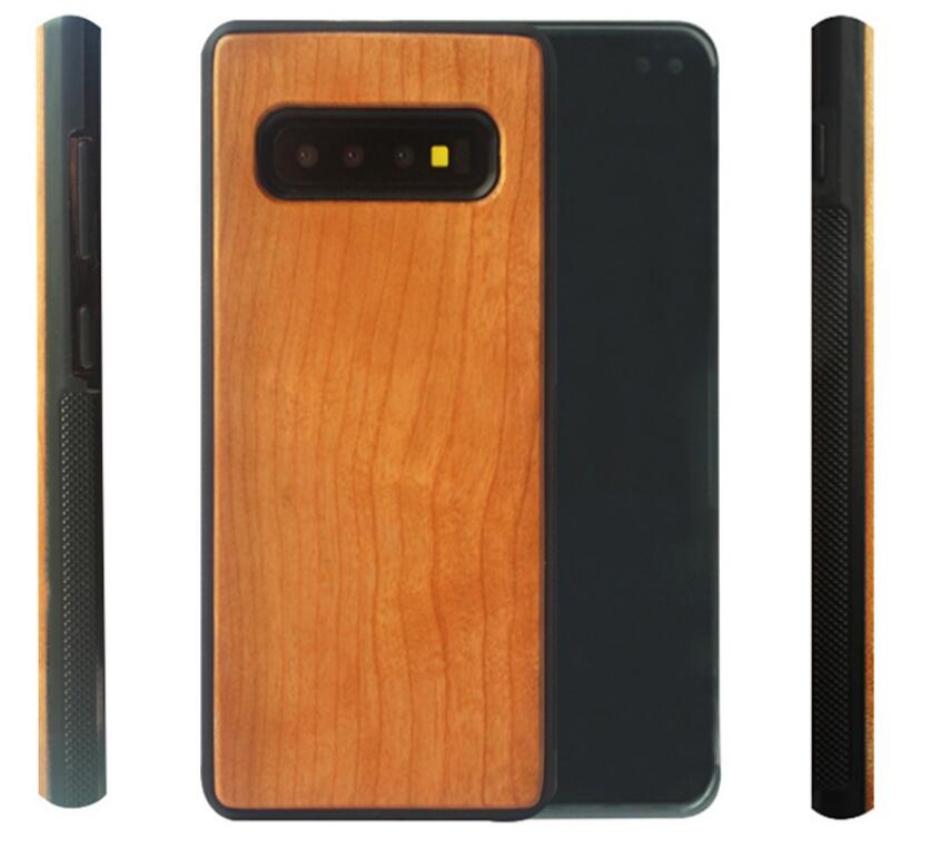 Bamboo Wood Galaxy S10 Case Combo Silicone