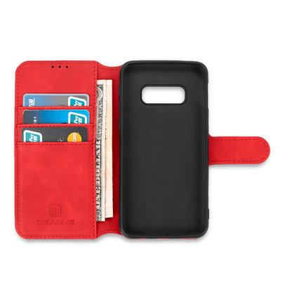 Retro Leather Edge Galaxy S10e Case with Hand Strap