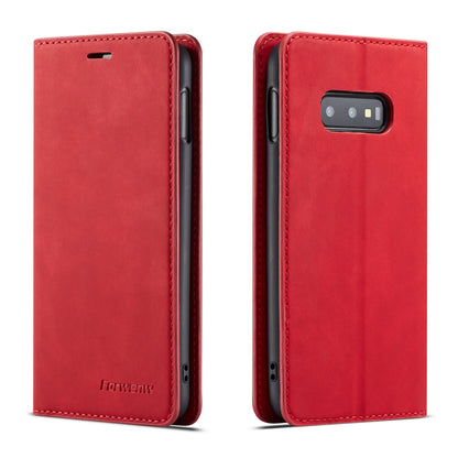 Illusion Slim Retro Leather Galaxy S10e Case Magnetic