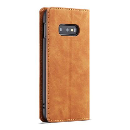 Illusion Slim Retro Leather Galaxy S10e Case Magnetic