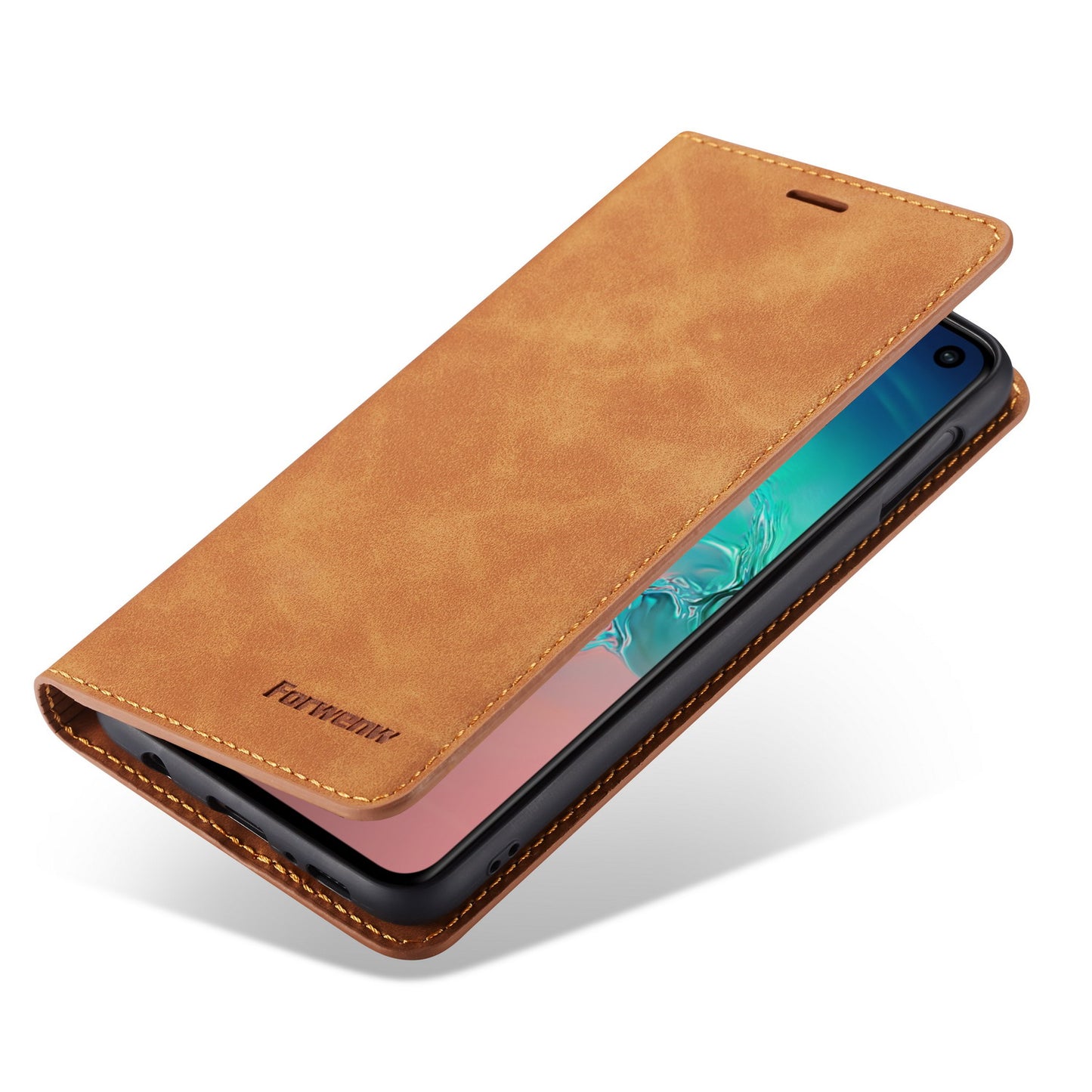 Illusion Slim Retro Leather Galaxy S10e Case Magnetic