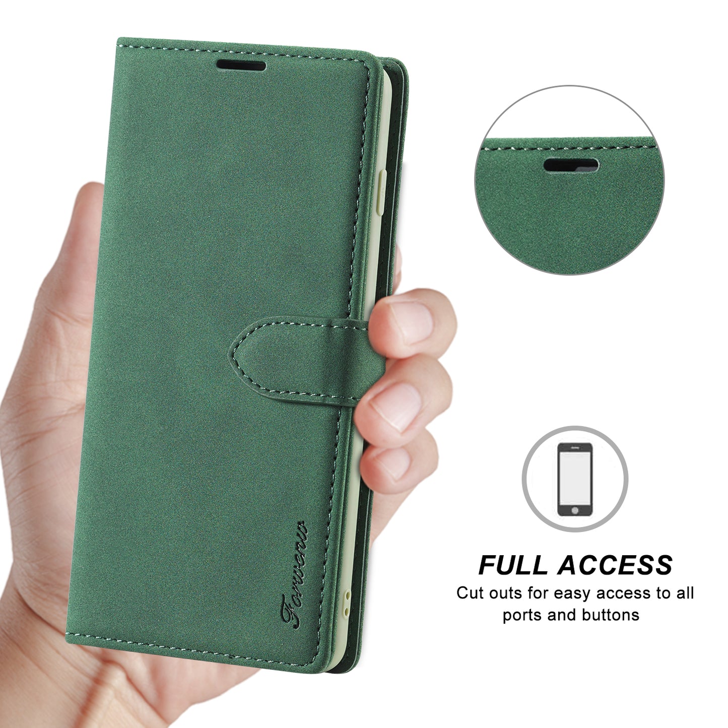 Gentry Slim Wallet Stand Galaxy S10 Case Buckle