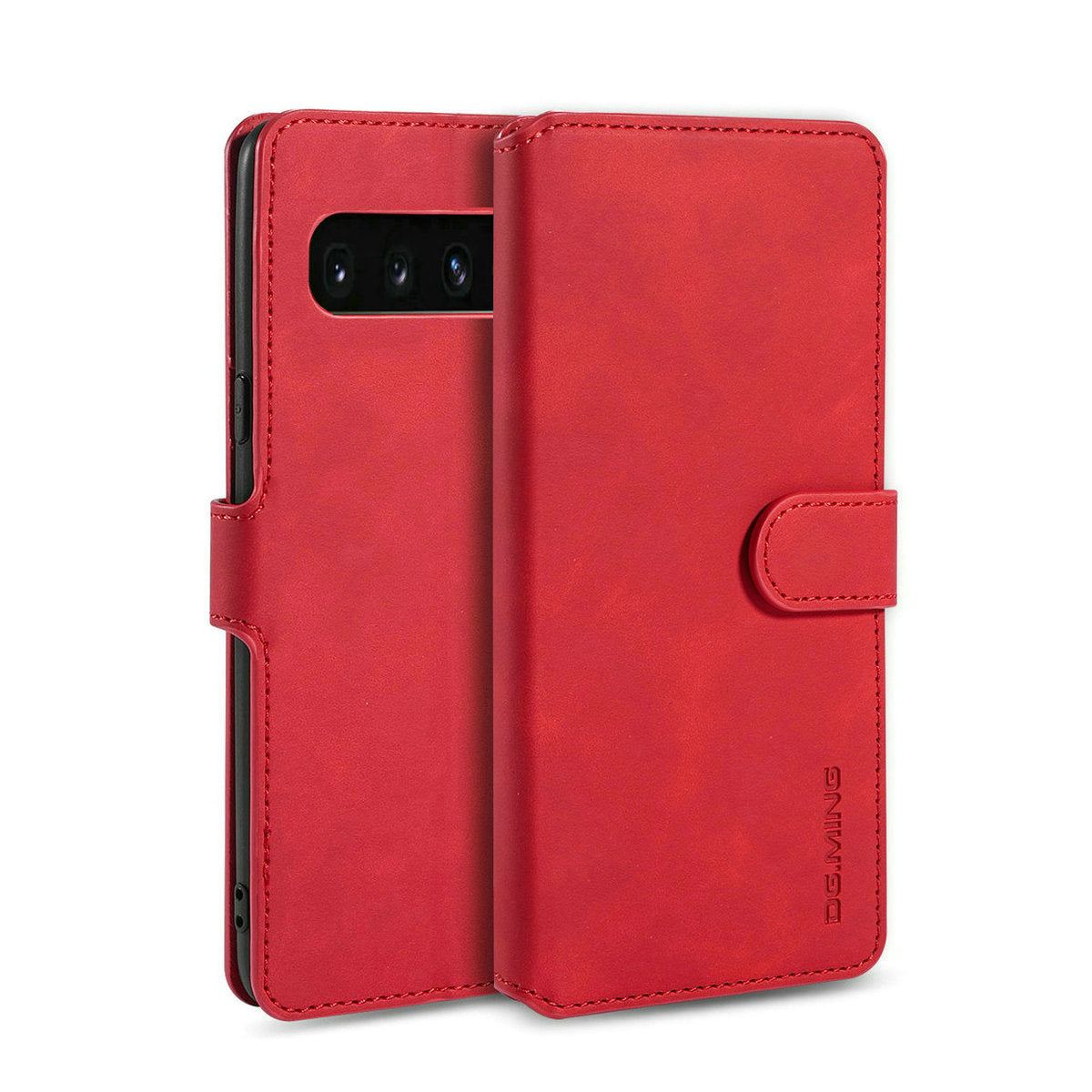 Retro Leather Edge Galaxy S10 5G Case with Hand Strap