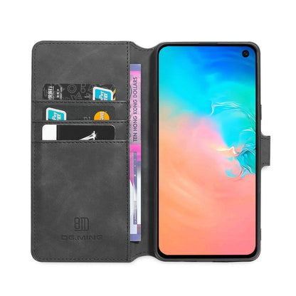 Retro Leather Edge Galaxy S10 5G Case with Hand Strap