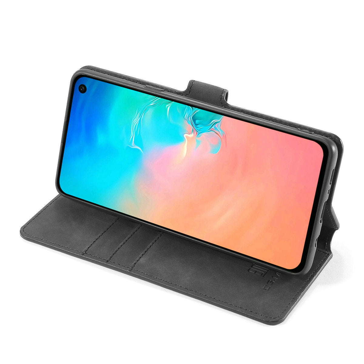 Retro Leather Edge Galaxy S10 5G Case with Hand Strap