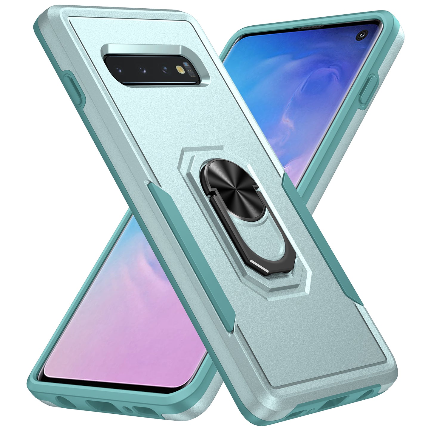 Pioneer Galaxy S10 Case Rotating Ring Stand