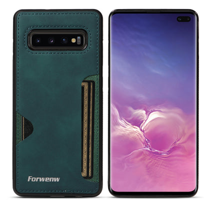 Insert Card Slot Leather Skin Galaxy S10e Case Back