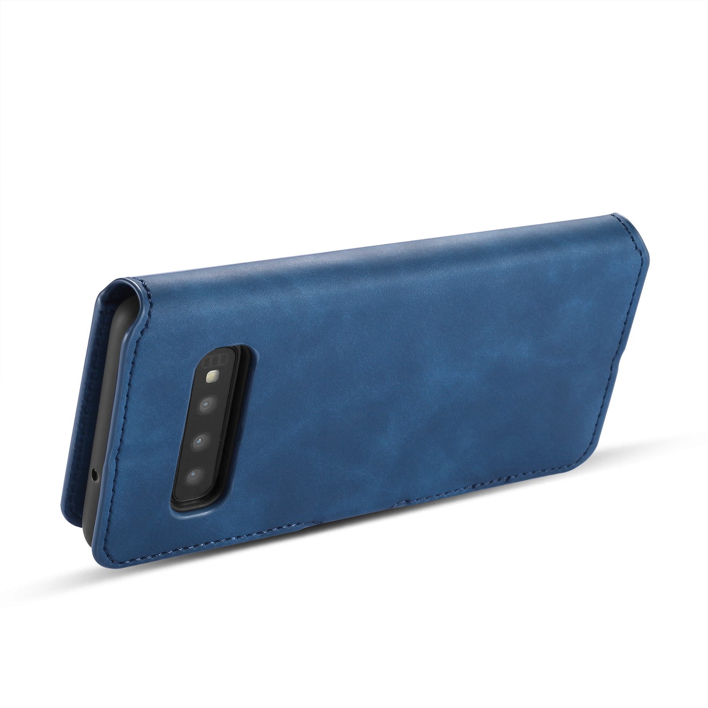 Retro Leather Edge Galaxy S10+ Case with Hand Strap