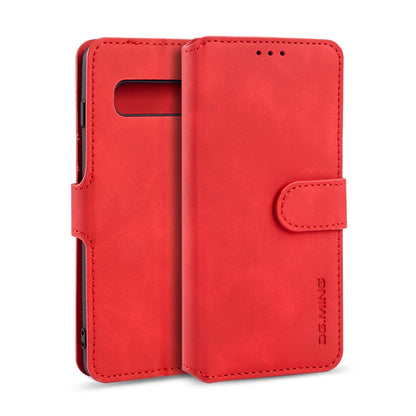 Retro Leather Edge Galaxy S10+ Case with Hand Strap