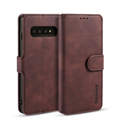 Retro Leather Edge Galaxy S10+ Case with Hand Strap