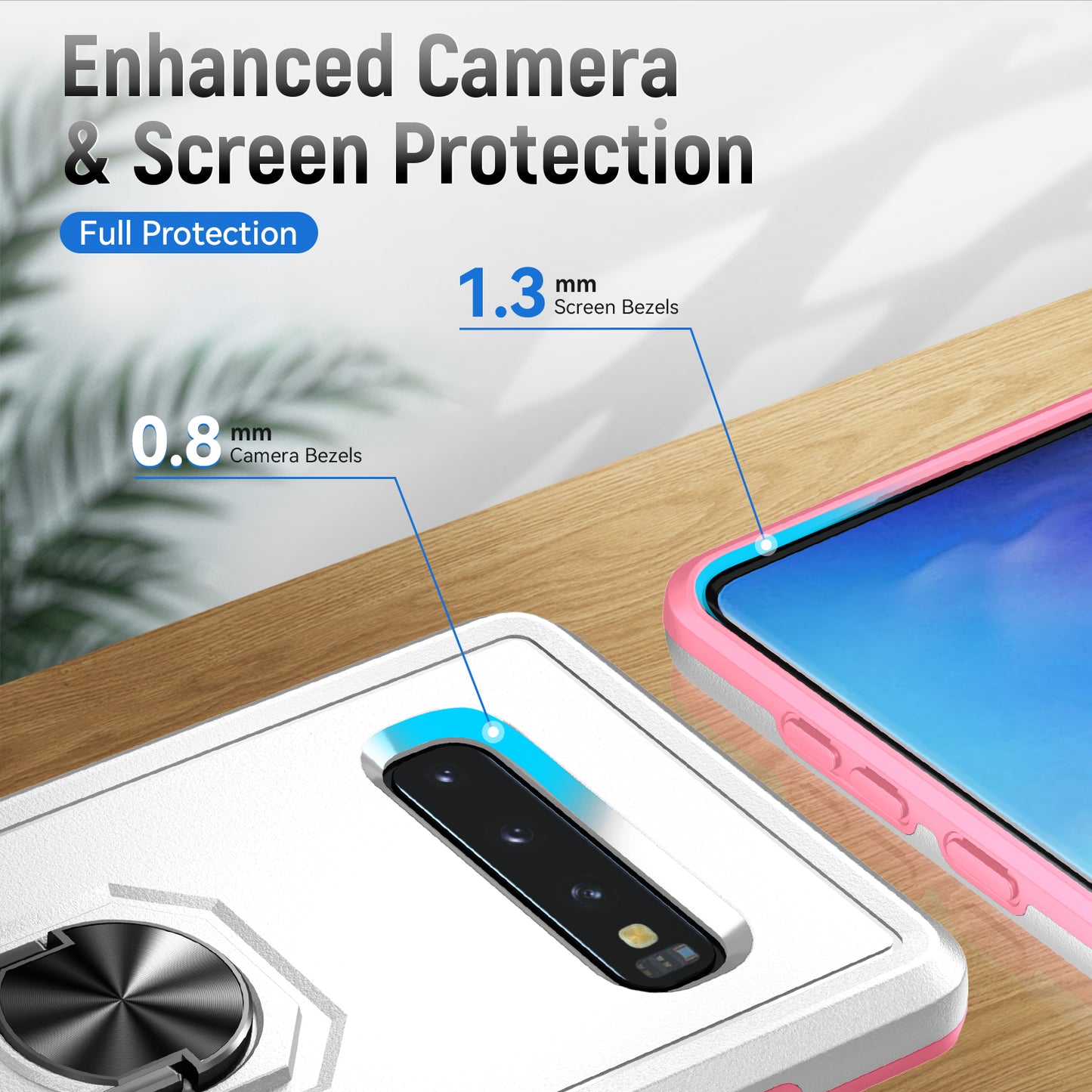 Pioneer Galaxy S10+ Case Rotating Ring Stand